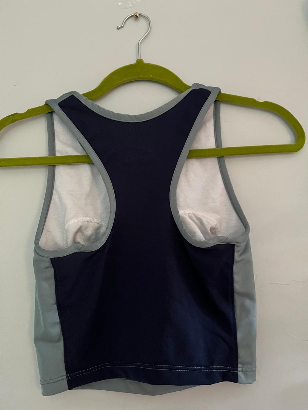 Reebok Navy and Light Gray Racerback Training Tank